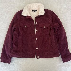 burgundy corduroy jacket